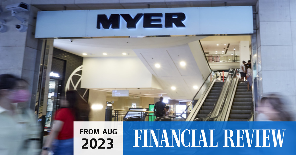 Myer profit results Department store chain says profits could be 20